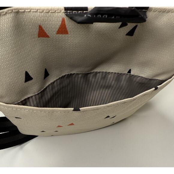 Sherpani Pica Crossbody Medium Ivory Nylon Foldover RFID Utility Travel Bag - Picture 8 of 9